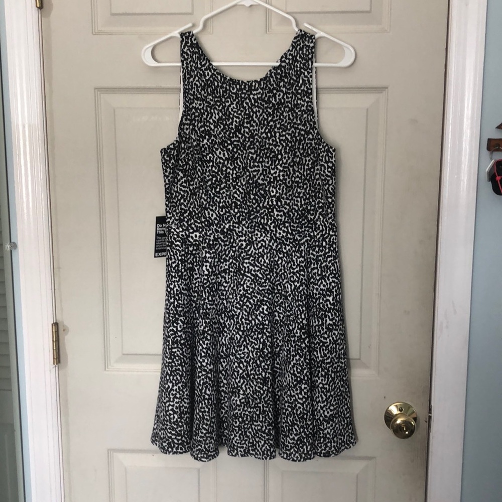 Never worn Black and white dress